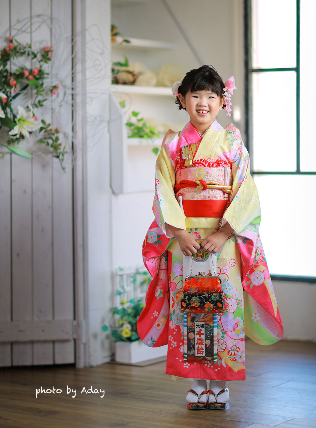 七五三撮影 かわいい写真で気に入ってます 石川県金沢市 能美市の写真館フォトアトリエアディ
