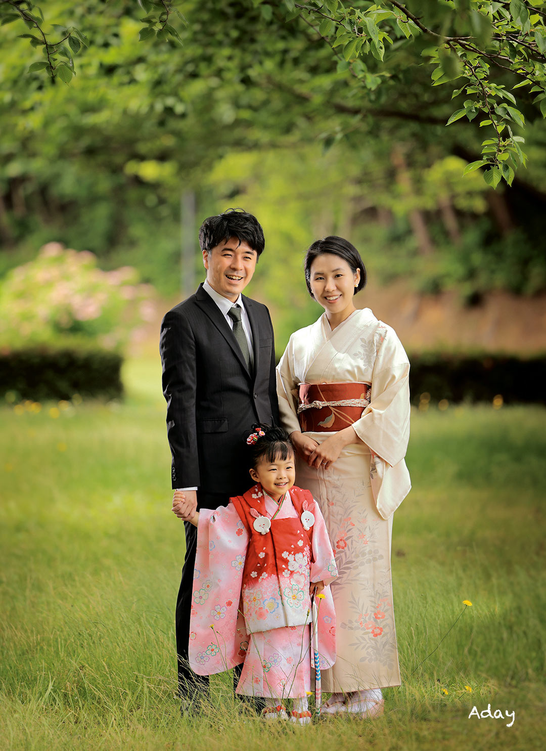 能美金沢の七五三撮影 ロケーション撮影でさわやかに 石川県金沢市 能美市の写真館フォトアトリエアディ